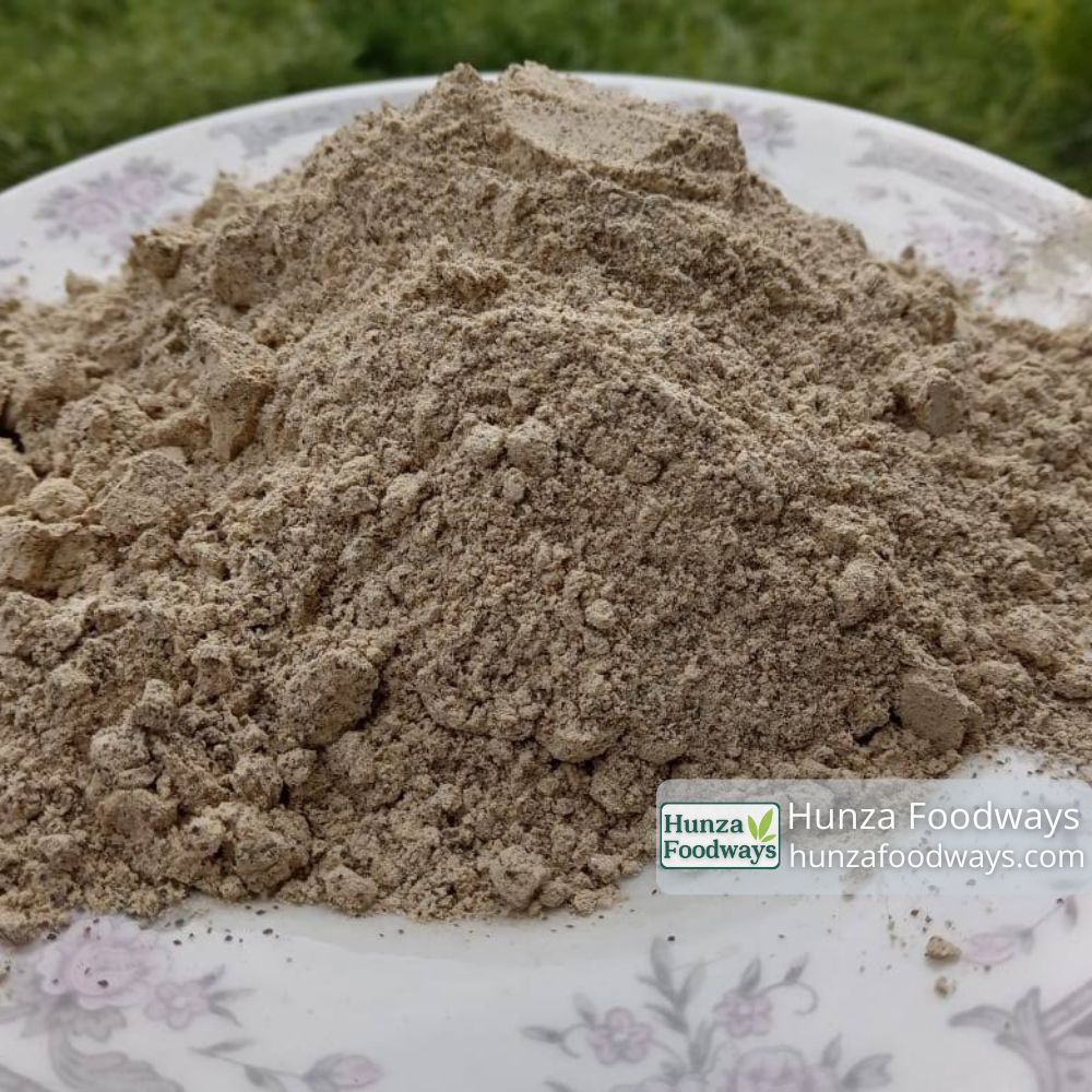 Unhulled Buckwheat Flour in a plate